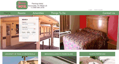 Desktop Screenshot of flamingomotelbrownsville.com